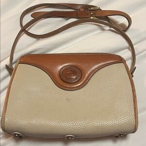 Dooney & Bourke Brown and Cream Crossbody Bag